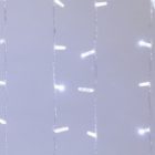 Гирлянда Светодиодный Дождь 2x1,5м 360LED белый IP44 постоянное свечение, прозрачный провод, 230В изображение 4