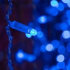 Гирлянда Светодиодный Дождь 2x1,5м 192LED синий IP44 постоянное свечение, прозрачный провод, 230В изображение 2