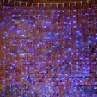 Гирлянда Светодиодный Дождь 2x1,5м 192LED синий IP44 постоянное свечение, прозрачный провод, 230В изображение 3