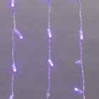 Гирлянда бахрома светодиодная 4,8х0,6м 152LED синий IP44, постоянное свечение,белый провод изображение 3