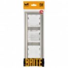 Рамка на 3 поста ИЭК BRITE металл хром/никель (РУ-3-Бр) изображение 2