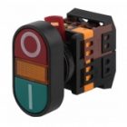 Кнопка Generica APBB-22N I-O d22мм неон/240В 1НО+1НЗ изображение 2