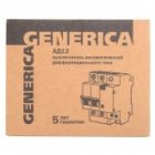 Дифференциальный автомат Generica (ИЭК) АД12 2П C32А 100мА тип АС однофазный электронный 4,5кА (дифавтомат, АВДТ) изображение 3