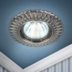 Светильник встраиваемый ЭРА ST4 CH/SS штампованный MR16,12V/220V, 50W сатин серебро/хром изображение 2