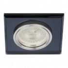 Светильник ЭРА декор стекло квадрат DK8 CH/BK MR16 12V/220V 50W хром/черный (5055398625774) изображение 3