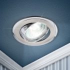 Светильник ЭРА KL22 А SN/CH литой поворотный Двойной контур MR16,12V/220V 50W сатин никель/хром изображение 2