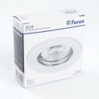 Светильник Feron DL10/DL3201 точечный MR16 G5.3/GU5.3 белый н/п штампованный изображение 5