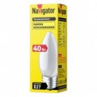Лампа накаливания свеча Navigator 94 326 NI-B-40-230-E27-FR 40W 230V матовая изображение 2