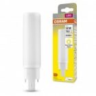 Лампа компактная светодиодная Osram DULUX D/E 18 LED 7W/830 3000K G24q-2 (ЭПРА-220V) изображение 2