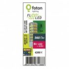 Лампа светодиодная Foton FL-LED G4-SMD 8W 4200K 220V G4 560Lm 16x52mm холодный свет изображение 2