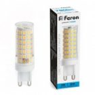 Лампа светодиодная капсула Feron LB-434 9W 6400K 230V G9 керамика дневной свет изображение 2