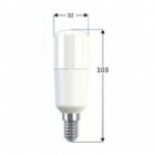 Лампа светодиодная Tungsram LED T32 7W/830 Stik 100-240 E14 F 550lm d32x103mm изображение 2