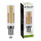 Лампа светодиодная Feron T16 LB-433 7W 4000K 230V E14 белый свет d16x65mm изображение 2
