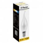 Лампа филаментная светодиодная свеча на ветру Feron LB-714 11W 2700K 220V E14 матовая изображение 2