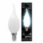 Лампа филаментная светодиодная свеча на ветру Gauss Black 5W 4100K E14 матовая изображение 2