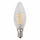 Лампа филаментная светодиодная свеча ЭРА витая F-LED BTW 5W 827 2700K E14 прозрачная изображение 3