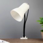 Светильник настольный Надежда-ПШ НДБ37-40-017 под лампу ЛОН/LED max 40W 220V Е27, на стойке, белый изображение 2