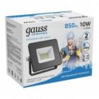 Прожектор светодиодный Gauss Elementary 10W 6500K 900lm IP65 черный изображение 3