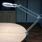 Светильник светодиодный настольный Леда С20-036 ПДБ50-8-036 8W 4000K струбцина, белый, с линзой 4,5D изображение 5