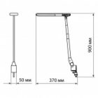 Светильник светодиодный на струбцине TDM СН-10 8W 2700-6500K телескопический DIM, USB черный изображение 7
