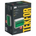 Щит накладной пластиковый ИЭК Tekfor КМПн-12 12м серый зеленая прозрачная дверь IP65 (01-03-122) изображение 2