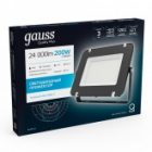 Прожектор светодиодный Gauss Qplus 200W 6500K 24000lm IP65 черный изображение 3