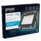 Прожектор светодиодный Gauss Qplus 150W 6500K 18000lm IP65 черный изображение 3