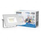 Прожектор светодиодный Gauss Elementary 20W 6500K 1800lm IP65 белый изображение 2