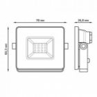 Прожектор светодиодный Gauss Elementary 10W 6500K 900lm IP65 белый изображение 4