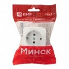 Накладная розетка EKF Минск 1-местная с заземлением 16А IP20 белый изображение 7