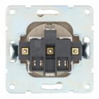 Розетка с заземляющим контактом, шторками и крышкой Экопласт LK60, сосна изображение 4