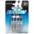 Батарейка Трофи AAA LR03 1.5V ULTRA Алкалиновая (упаковка 4шт) 5055945508222 изображение 2