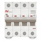Выключатель автоматический EKF AVERES AV-6 4A (C) 4P трехфазный 6kA изображение 4