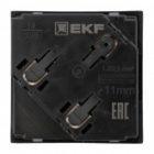 Розетка EKF C-Line 2P+E 45 градусов шторки быстрозажимные клеммы черная изображение 4