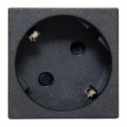 Розетка EKF C-Line 2P+E 45 градусов шторки быстрозажимные клеммы черная изображение 2