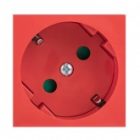 Розетка EKF C-Line 2P+E 45 градусов шторки винтовой зажим красная изображение 2