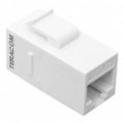 Адаптер проходной EKF TERACOM RJ45-RJ45 cat.5E неэкранированный тип Keystone белый изображение 2