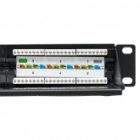 Патч-панель EKF Teracom 19'' Cat.5E 1U неэкранированная UTP 24 порта RJ-45 110 IDC с органайзером изображение 5