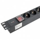 Блок розеток EKF PDU Teracom PRO 19 1U 10А/250В 7 розеток EKF Schuko выключатель без кабеля черный изображение 6