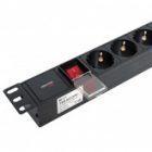 Блок розеток EKF PDU Teracom PRO 19 1U 10А/250В 7 розеток EKF Schuko выключатель без кабеля черный изображение 7