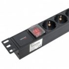 Блок розеток EKF PDU Teracom PRO 19 1U 10А/250В 8 розеток EKF Schuko выключатель без кабеля черный изображение 6