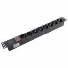 Блок розеток EKF PDU Teracom PRO 19 1U 10А/250В 8 розеток EKF Schuko выключатель без кабеля черный изображение 5