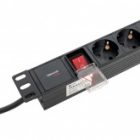 Блок розеток EKF PDU Teracom PRO 19 1U 16А/250В 8 розеток EKF Schuko выключатель кабель 2м вилка че изображение 7