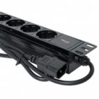 Блок розеток EKF PDU Teracom PRO 19 1U 10А/250В 9 розеток EKF Schuko кабель 2м вилка C14 черный изображение 5