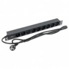 Блок розеток EKF PDU Teracom PRO 19 1U 16А/250В 9 розеток Schuko кабель 2м вилка Schuko черный изображение 3