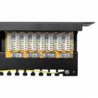 Патч-панель EKF Teracom PRO 19'' Cat.5E 1U полный экран STP 24 порта RJ-45 Dual IDC с органайзером изображение 6
