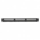 Патч-панель EKF Teracom PRO 19'' Cat.5E 1U полный экран STP 24 порта RJ-45 Dual IDC с органайзером изображение 2