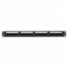 Патч-панель EKF Teracom PRO 19'' Cat.5E 1U неэкранированная UTP 24 порта RJ-45 Dual IDC органайзер изображение 2