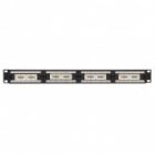 Патч-панель EKF Teracom PRO 19'' Cat.5E 1U неэкранированная UTP 24 порта RJ-45 Dual IDC органайзер изображение 3