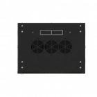Шкаф настенный EKF 19 TERACOM PRO 6U 600х450 мм дверь стеклянная с замком-ручкой черный изображение 3